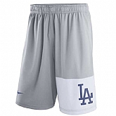 Men's Los Angeles Dodgers Nike Gray Dry Fly Shorts,baseball caps,new era cap wholesale,wholesale hats